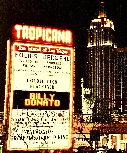 Tropicana marquee with New York-New York skyline